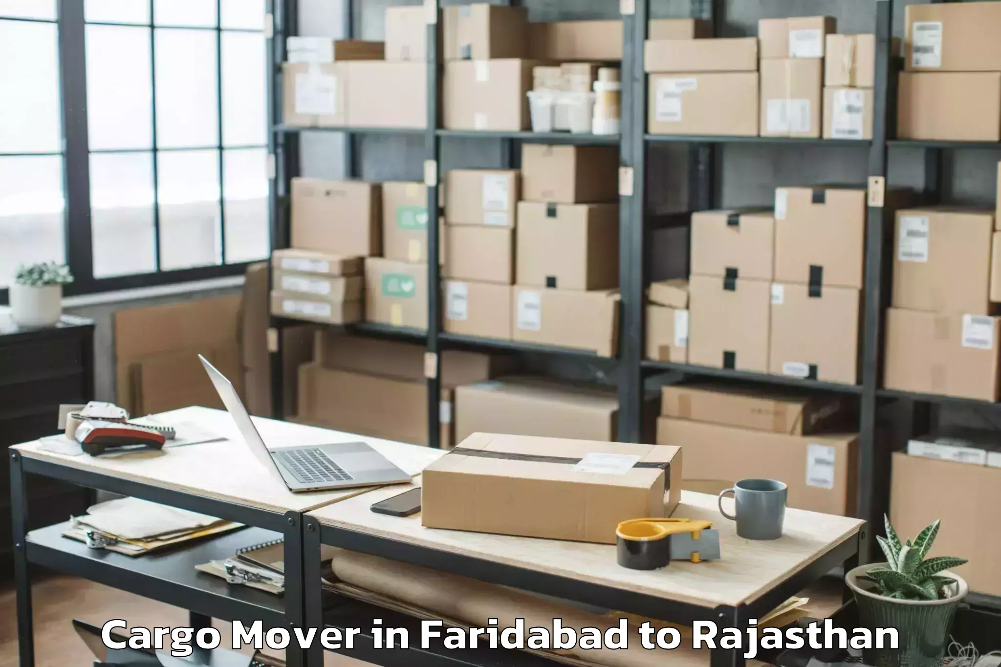 Trusted Faridabad to Jhunjhunu Cargo Mover